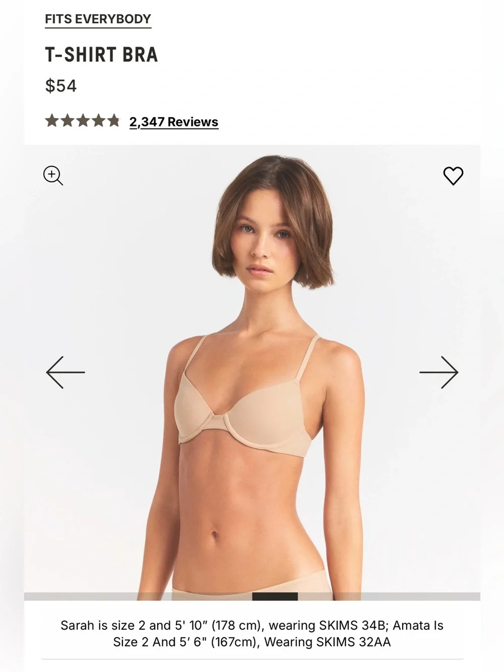 SKIMS Fits Everybody T-shirt Bra - Clay